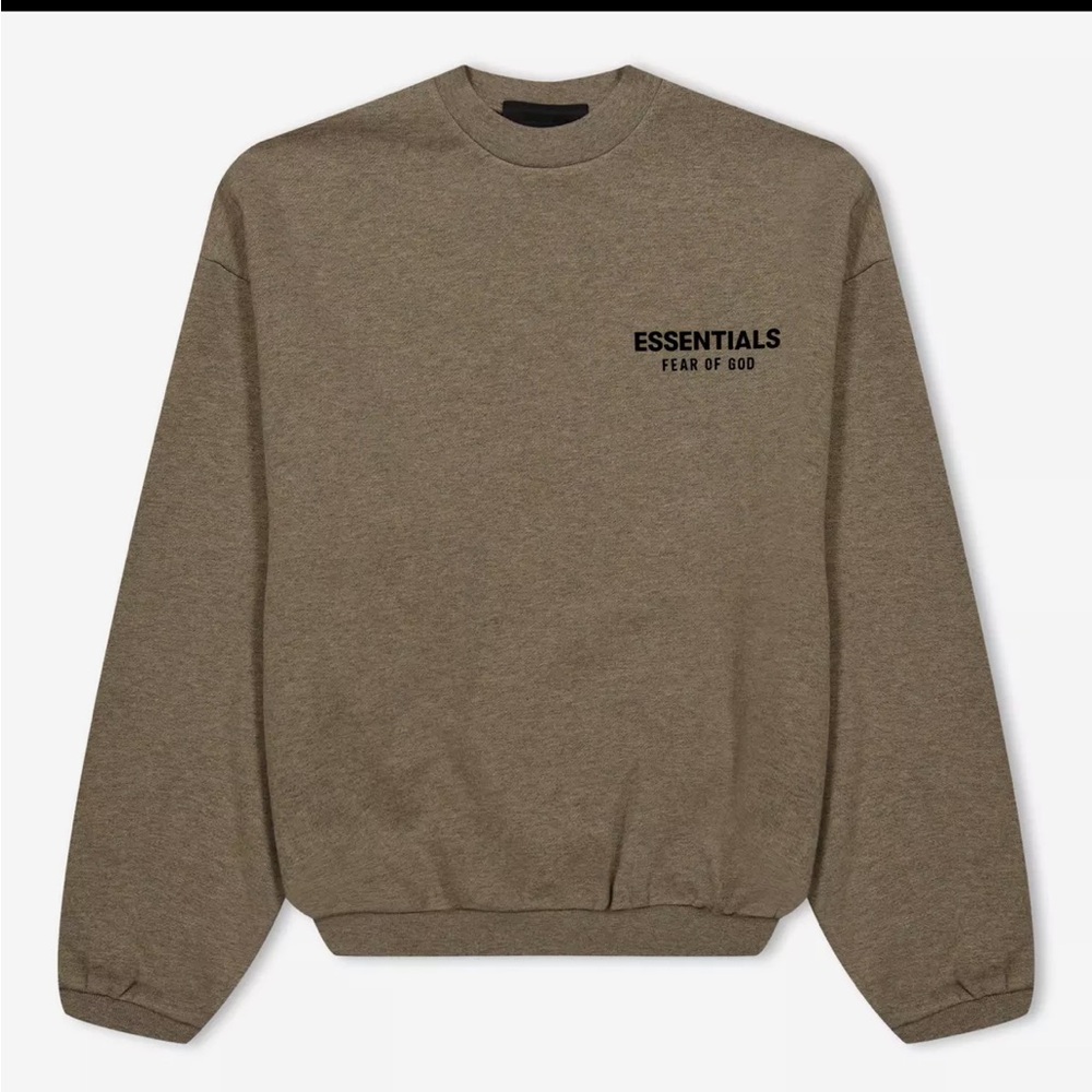 Essentials Fear of God youth Crewneck Sweater in Brown